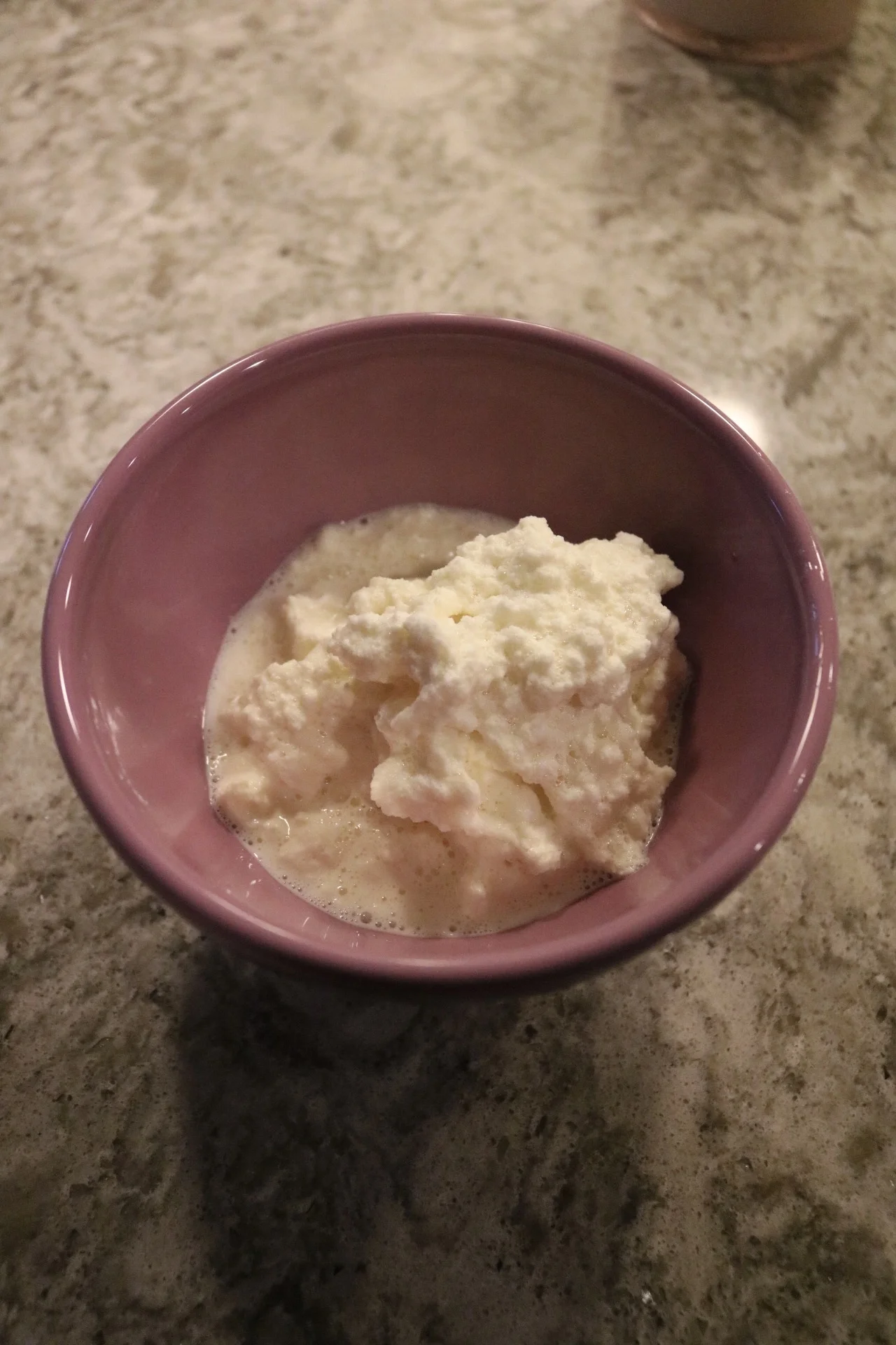 It looks a little like cottage cheese to me, but tasted just like ice cream!