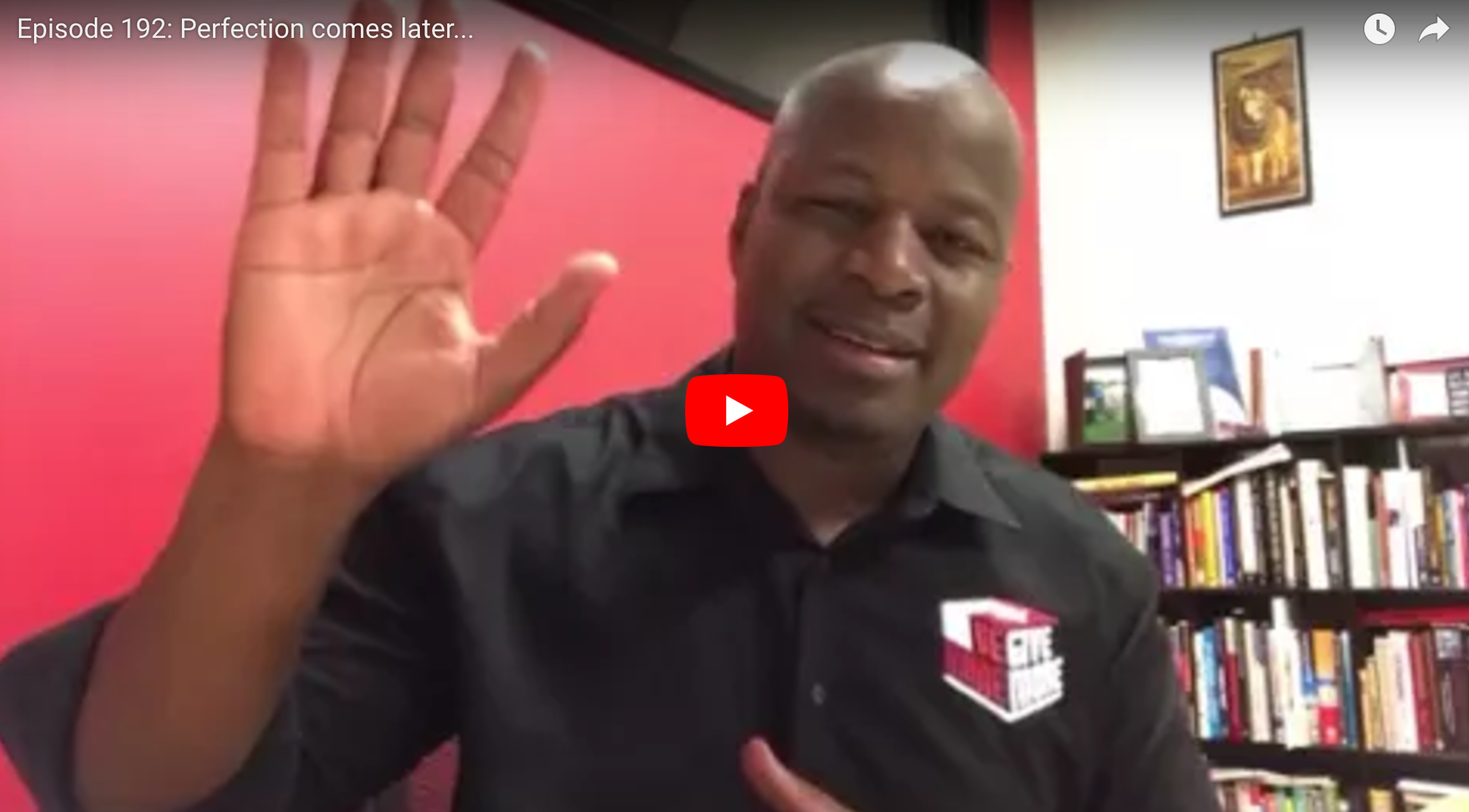 Perfection comes later…