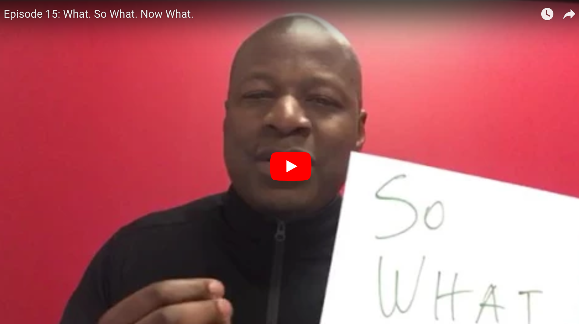 Top Daily: What. So What. Now What.