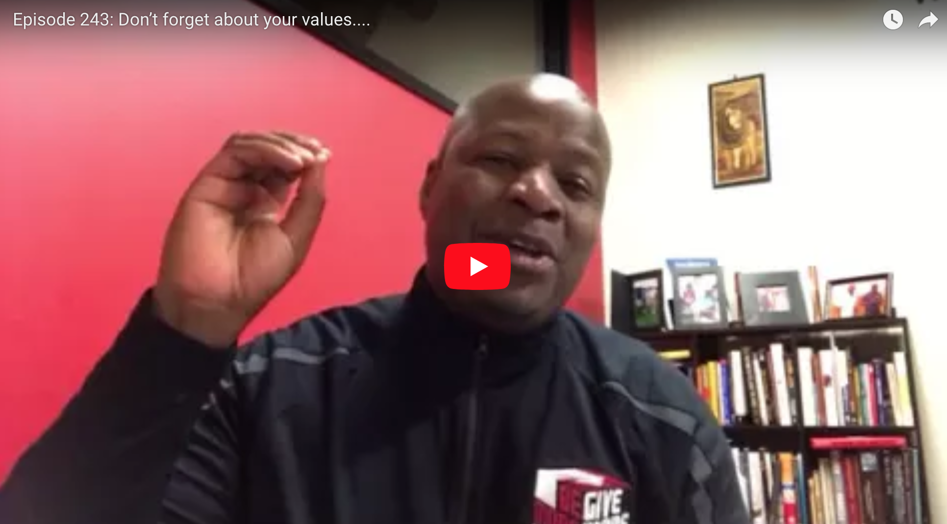 Don’t forget about your values....