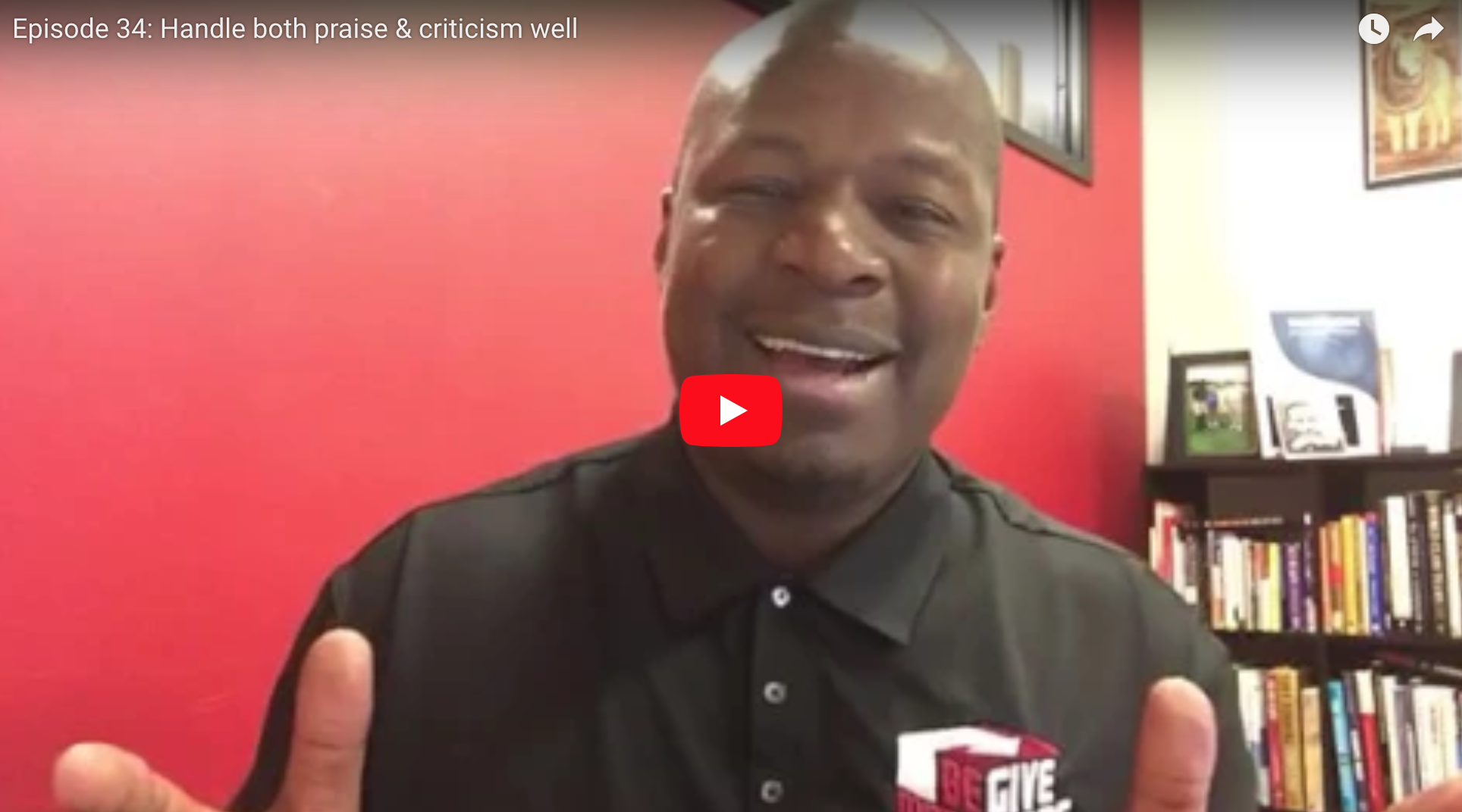 Top Daily: Handle both praise & criticism well. 