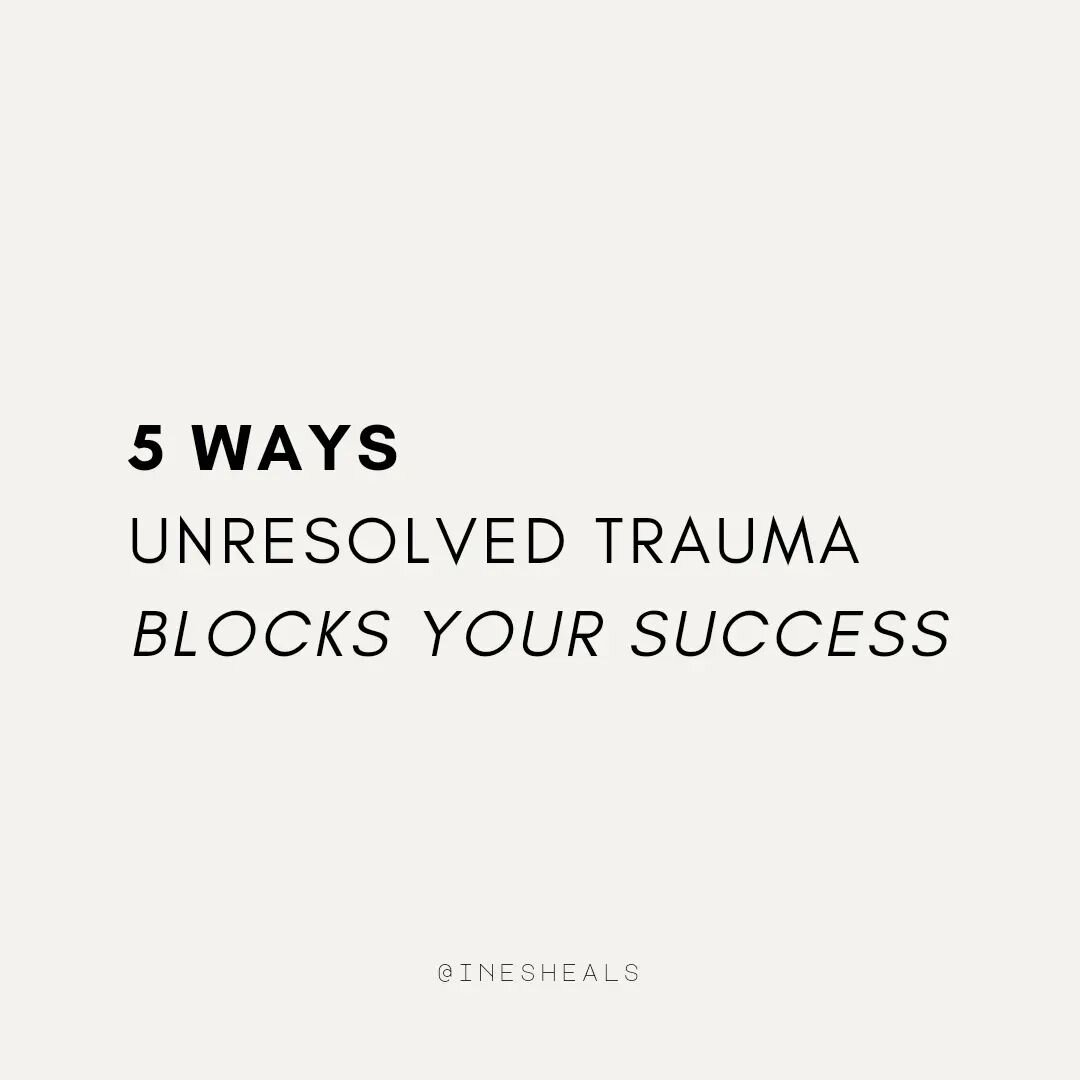 Before we explore the relationship between success &amp; trauma, let's redefine success, because success is possible even with a good amount of trauma in our system-- 

but if you define success as the natural joy arising out of effortlessly receivin