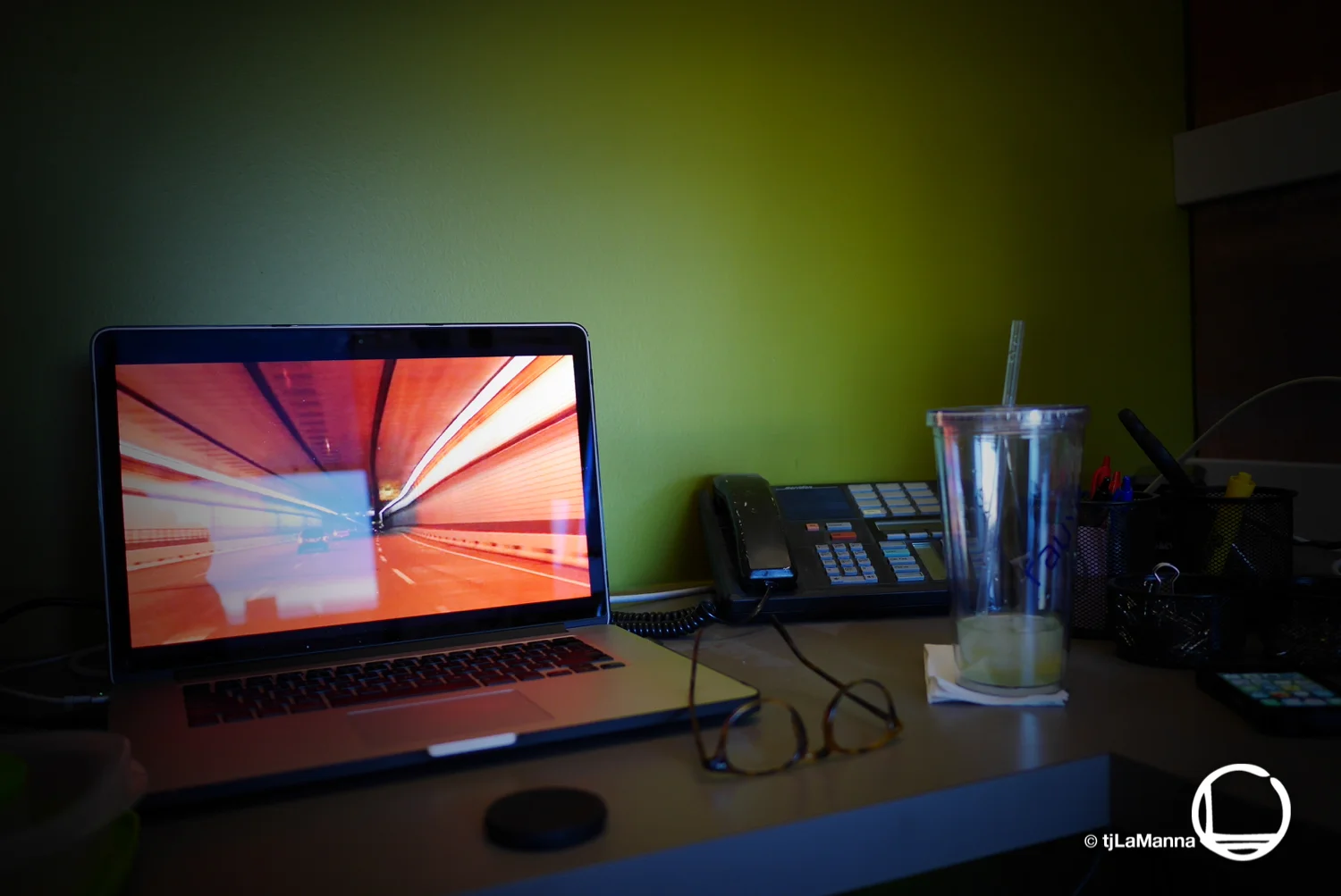 Video Wallpaper, in my cube at Rauxa.