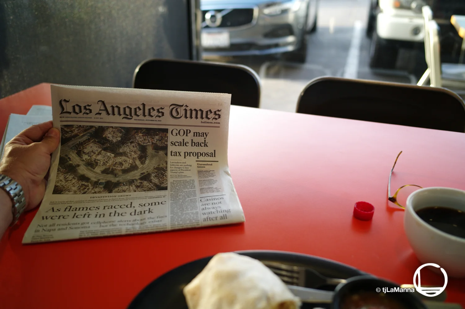 Breakfast Burrito at Rooster Café. : :
