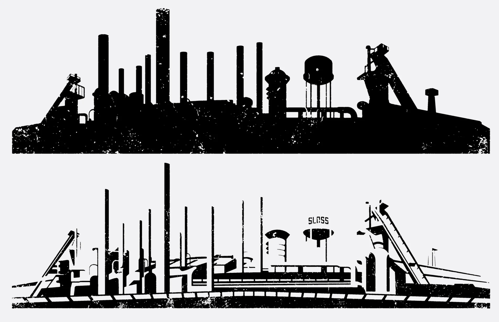 Art Direction, Illustration, Brand Strategy, Identity Design Sloss Music & Arts Festival is a two-day music and lifestyle event that takes place in a 130-year-old iron furnace. The location, Sloss Furnaces National Historic Landmark, holds a special place of importance in the history of Birmingham, and when Red Mountain Entertainment came to us with the task of branding the new music festival, we wanted to tap into the uniqueness of the atmosphere. So we spent time looking at old photos of the functioning furnace and drew inspiration from the rustic landscape. Our goal: to set the tone visually and bring the historical furnaces back to life. Photos: Josh Weichman Agency: Big Branding Collaboration: Matt Harris • WINNER OF GOLD ADDY AWARD •