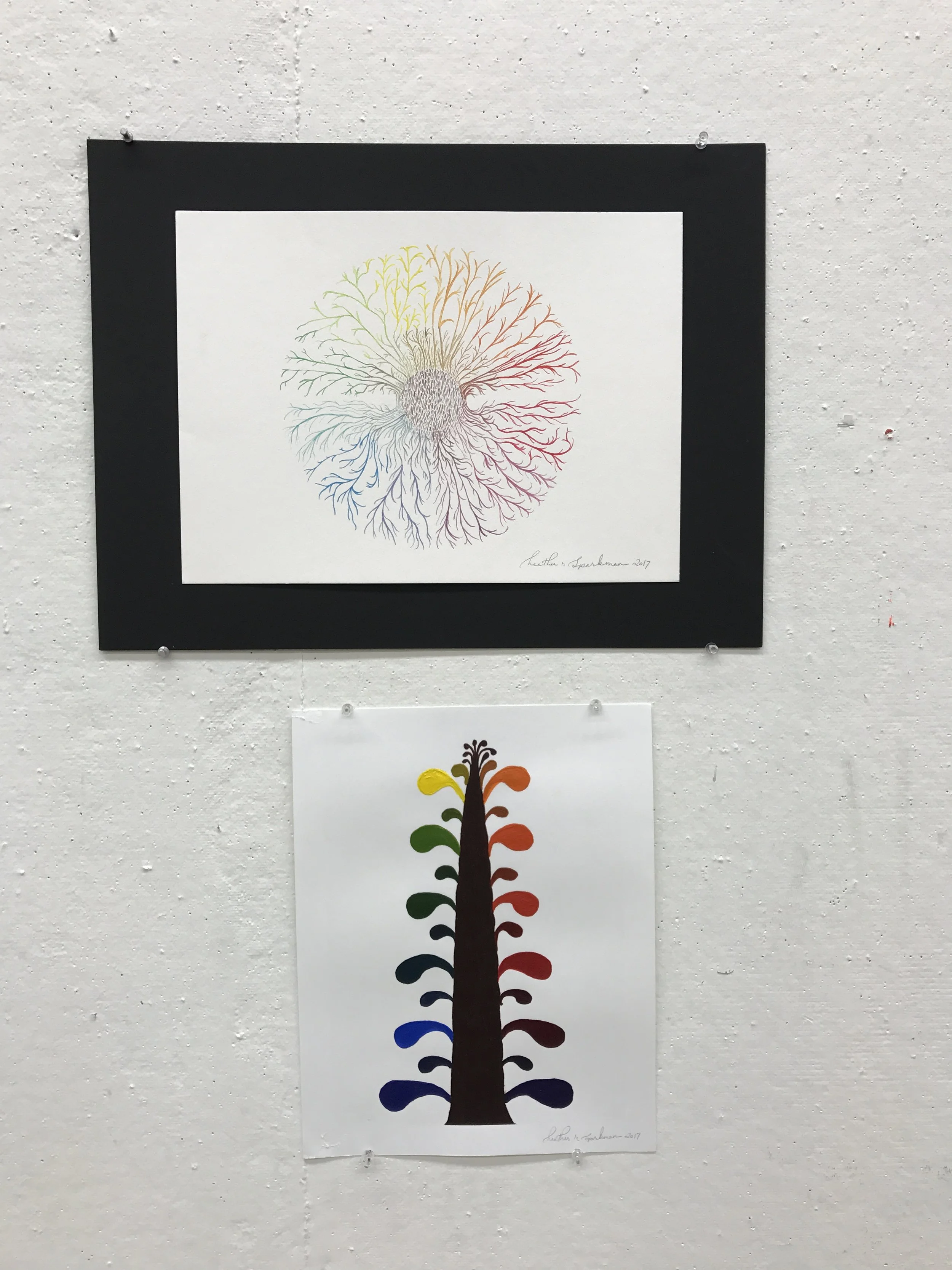 Color Wheel Trees