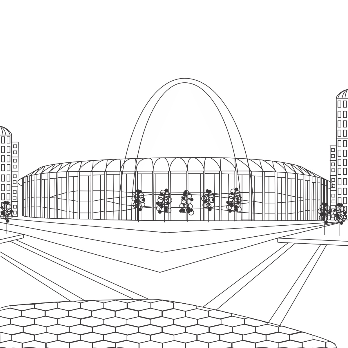 Old Busch Stadium - Illustrator