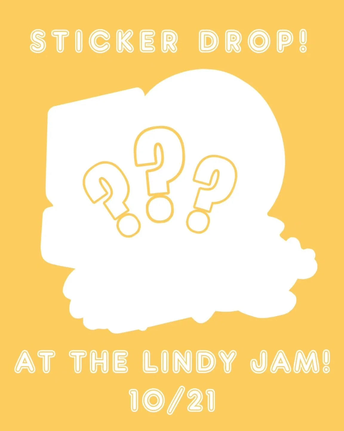 Join us at the Lindy Jam (10/21) for our October sticker drop! 🎉
On the third Tuesday of each month, come to a Swing Nights class (or the dance) and receive a limited edition sticker. One per person per night while supplies last. Designed by local