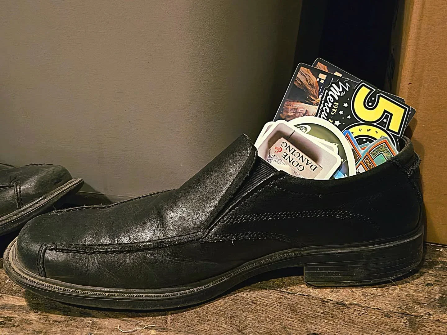 We won't judge where you keep your sticker stash! Speaking of, it's FREE STICKER NIGHT at tomorrow's Lindy Jam (Tuesday, Nov 18th), and this month's design is a shoo-in for the cutest design yet! 🎉

Attend a class, or the dance, and pick-up your FRE