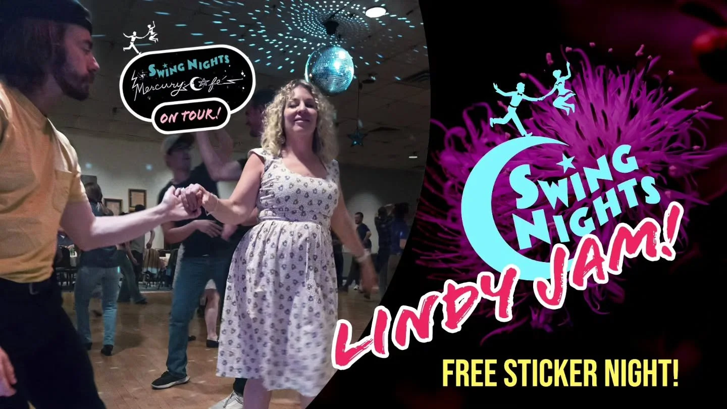 Join us TONIGHT on Tour (5/19) for LINDY JAM no. 213 at Lakewood Elk's Lodge 1777 across the street from Casa Bonita! Swing out with DJ's Allison Frey and Timothy Bentele! NO OUTSIDE ALCOHOL, Bring your own water bottle, bags checked at the door, be 