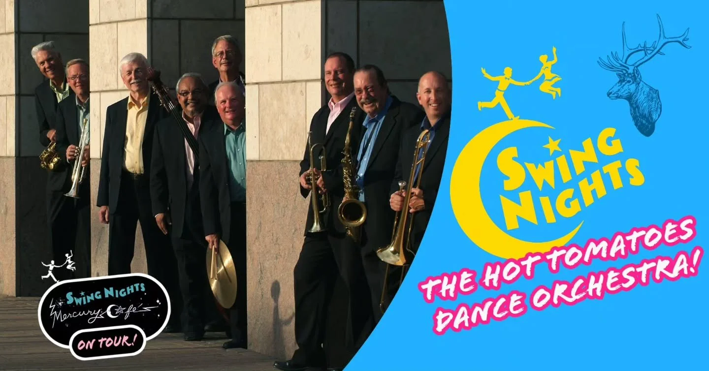 Join us TONIGHT (7/26) with The Hot Tomatoes Dance Orchestra for a night of lessons, live music, and a whole lot of dancing! Beginners welcome. No partner needed. Just show up. 🎉

Swing Lessons with Ceth &amp; Bethany &mdash; 6:30 PM
The Hot Tomatoe