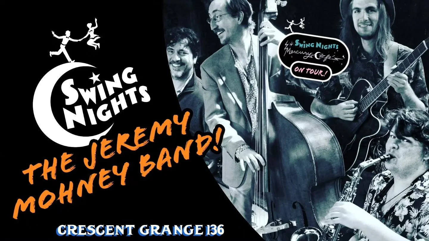 Join us TONIGHT (10/25) for the Jeremy Mohney Band at the Broomfield Grange for a night of lessons, live music, and a whole lot of dancing!

Beginners welcome. No partner needed. Just show up.

Swing Lessons with Ceth &amp; Bethany &mdash; 6:30 PM
Th