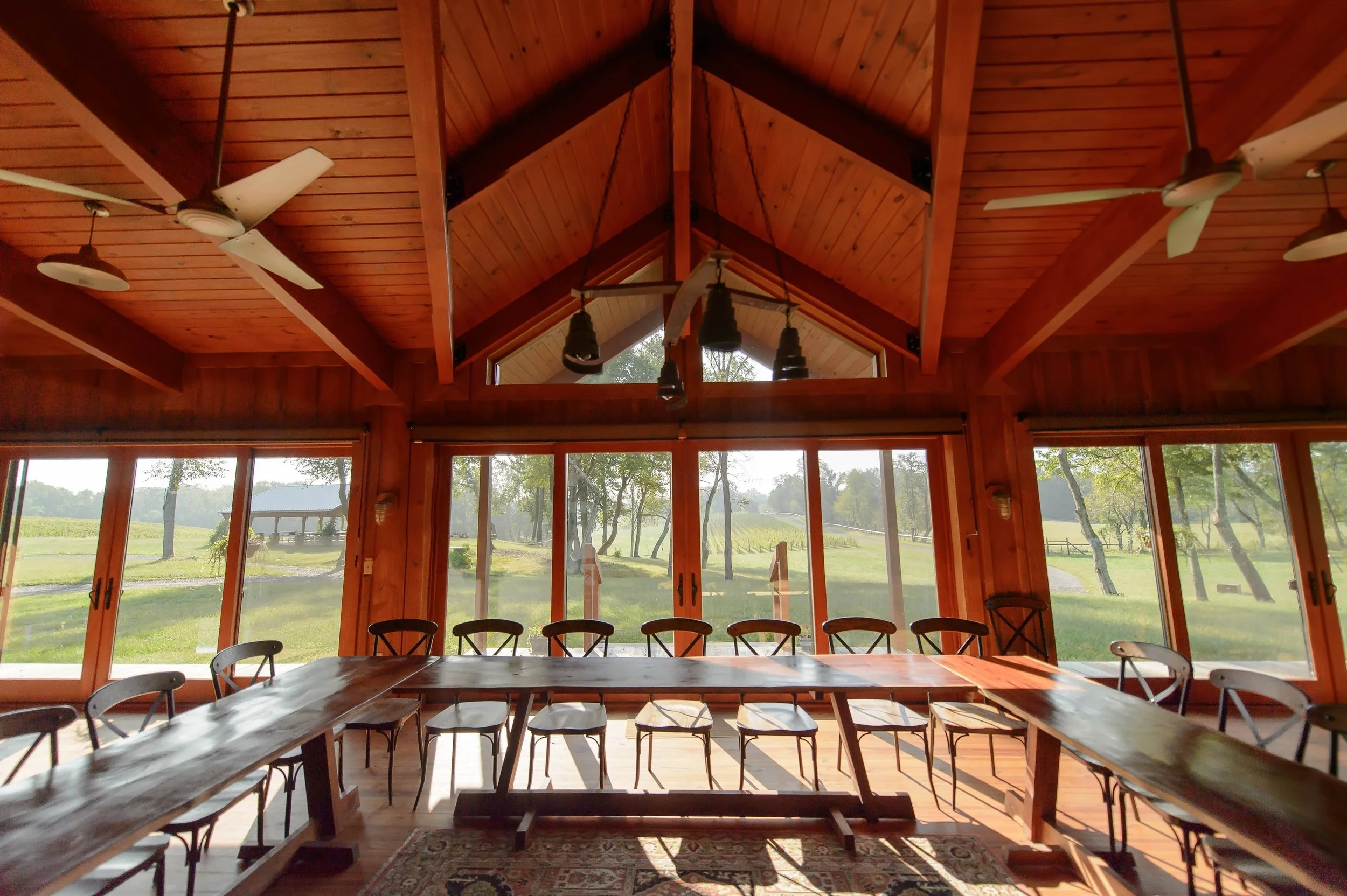 tasting room views at Dodon Vineyards