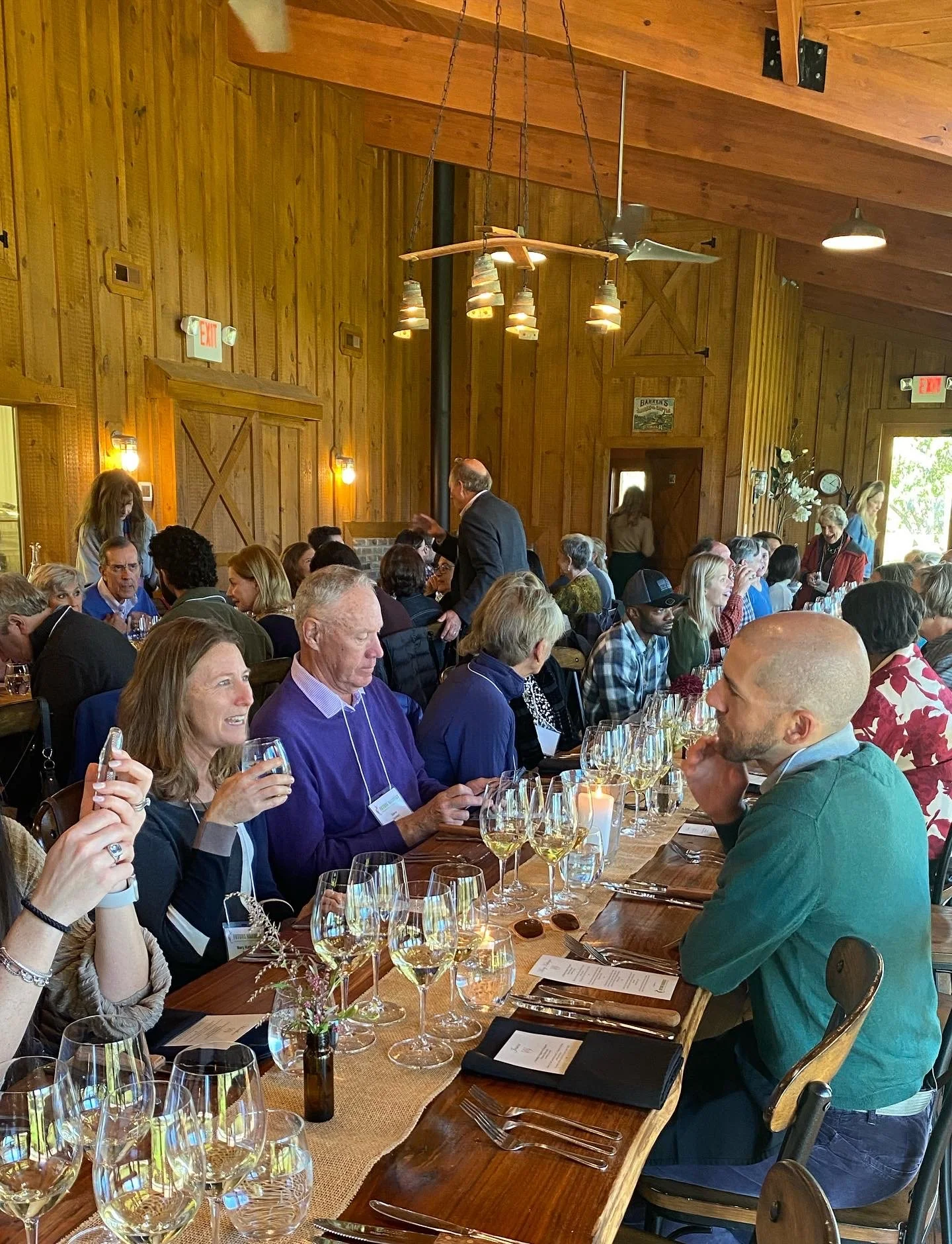 private dinner at Dodon vineyards