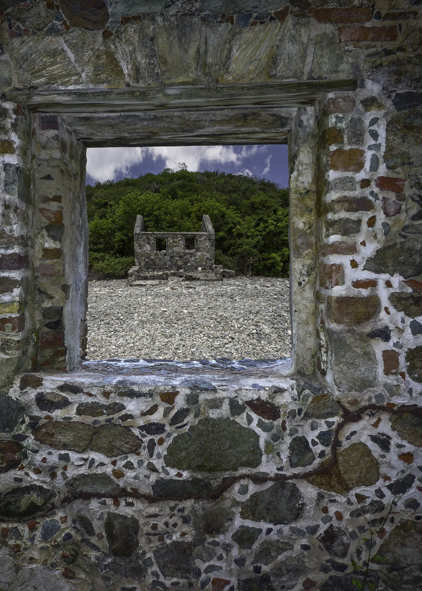Caneel ruins Whistling Cay window.JPG