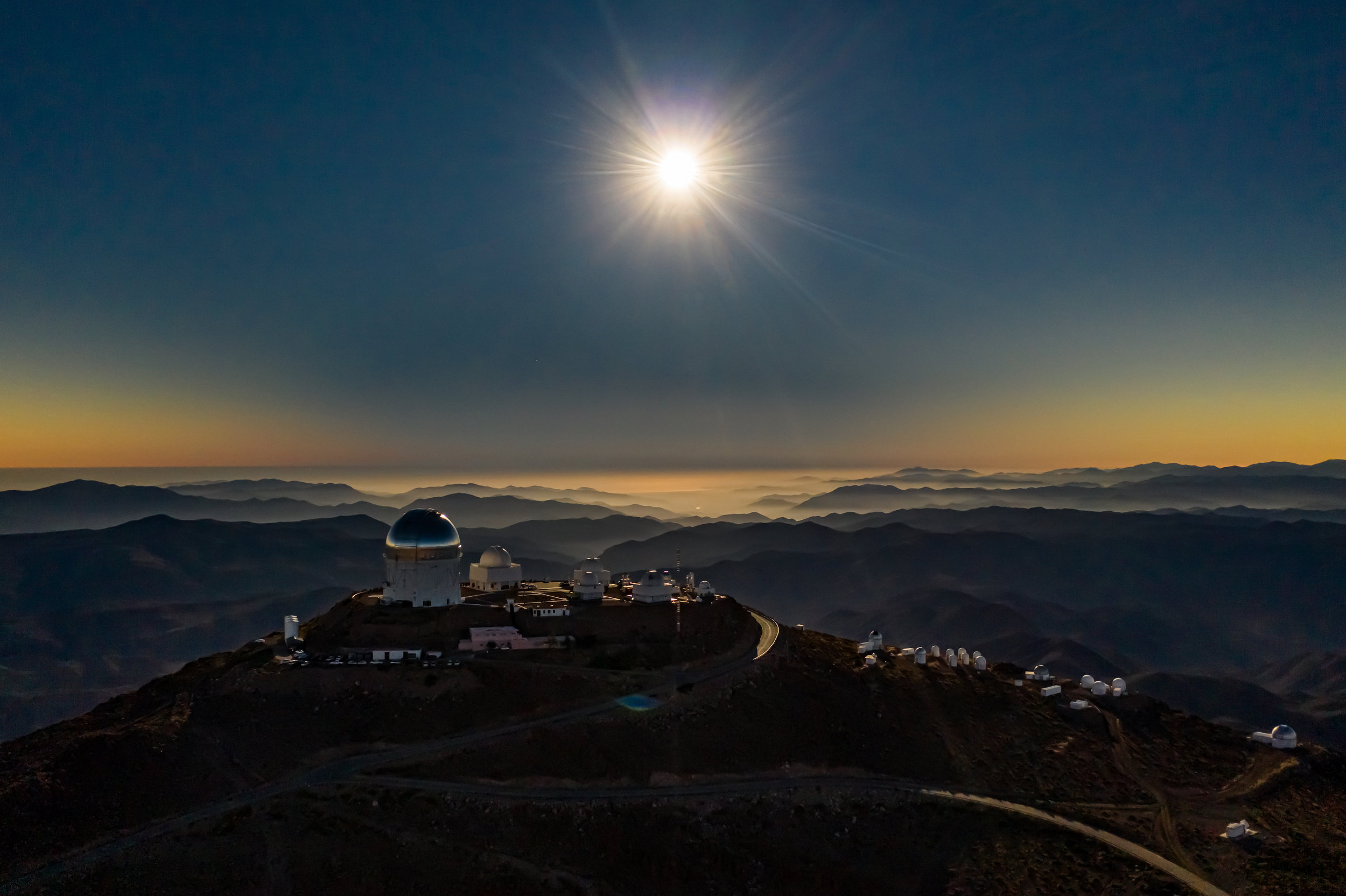 Cerro Tololo Inter-American Observatory, moments before total solar eclipse