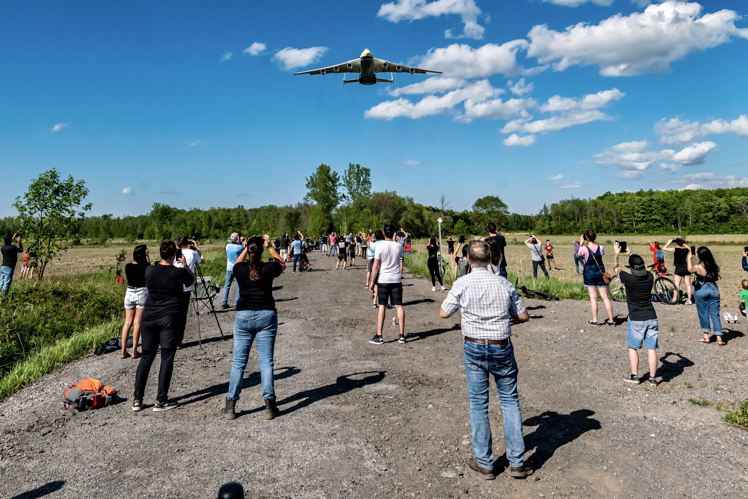 Antonov AN-225 Arriving at Mirabel, Quebec