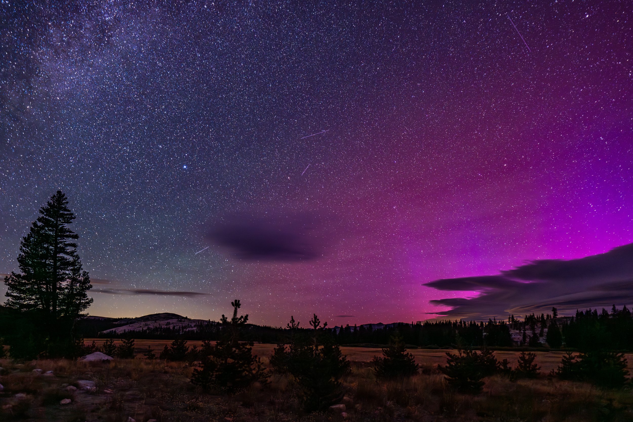 Aurora in Yosemite