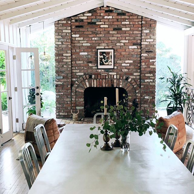 This fireplace had me at HELLO... it&rsquo;s what make this house stand out to me. Right know it&rsquo;s literally holding the roof up... we will deal with that cracked beam later 😉
iPhone 📸
.
.
.
.
.
.
#interior #interior123 #interiorstyles #inter