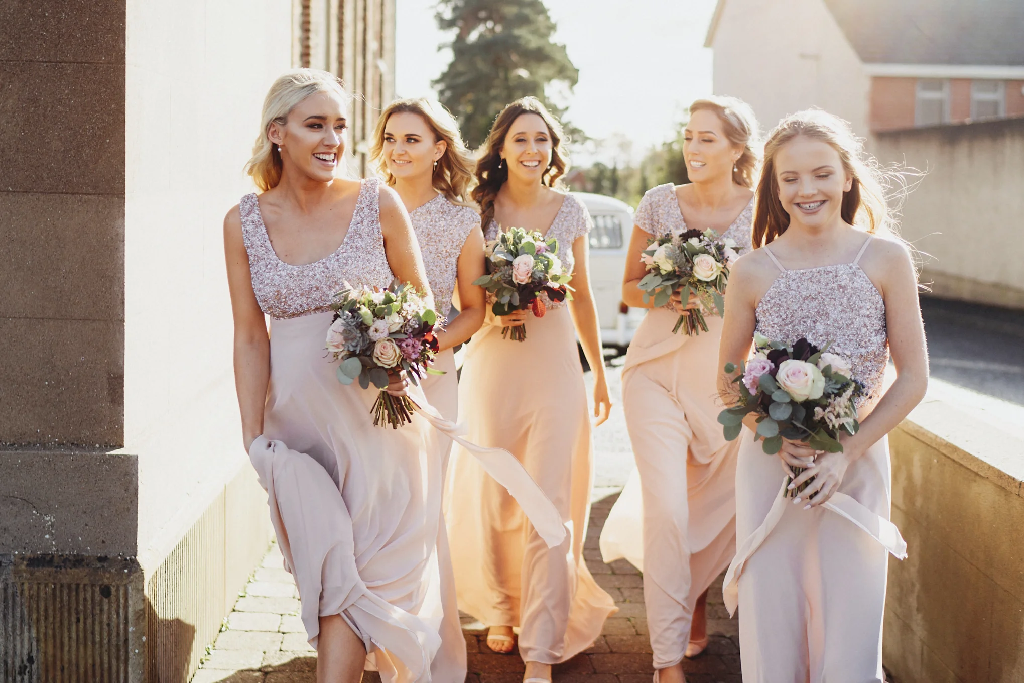 Laura’s girls walking into the sun by The Lous