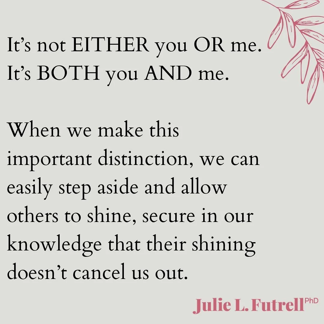 Believing only &ldquo;one&rdquo; person can &ldquo;win&rdquo; is the basis of narcissism and should be outgrown as we mature. Because we live in a culture that emphasizes competition over cooperation, many people stay stuck in narcissism. The key is 