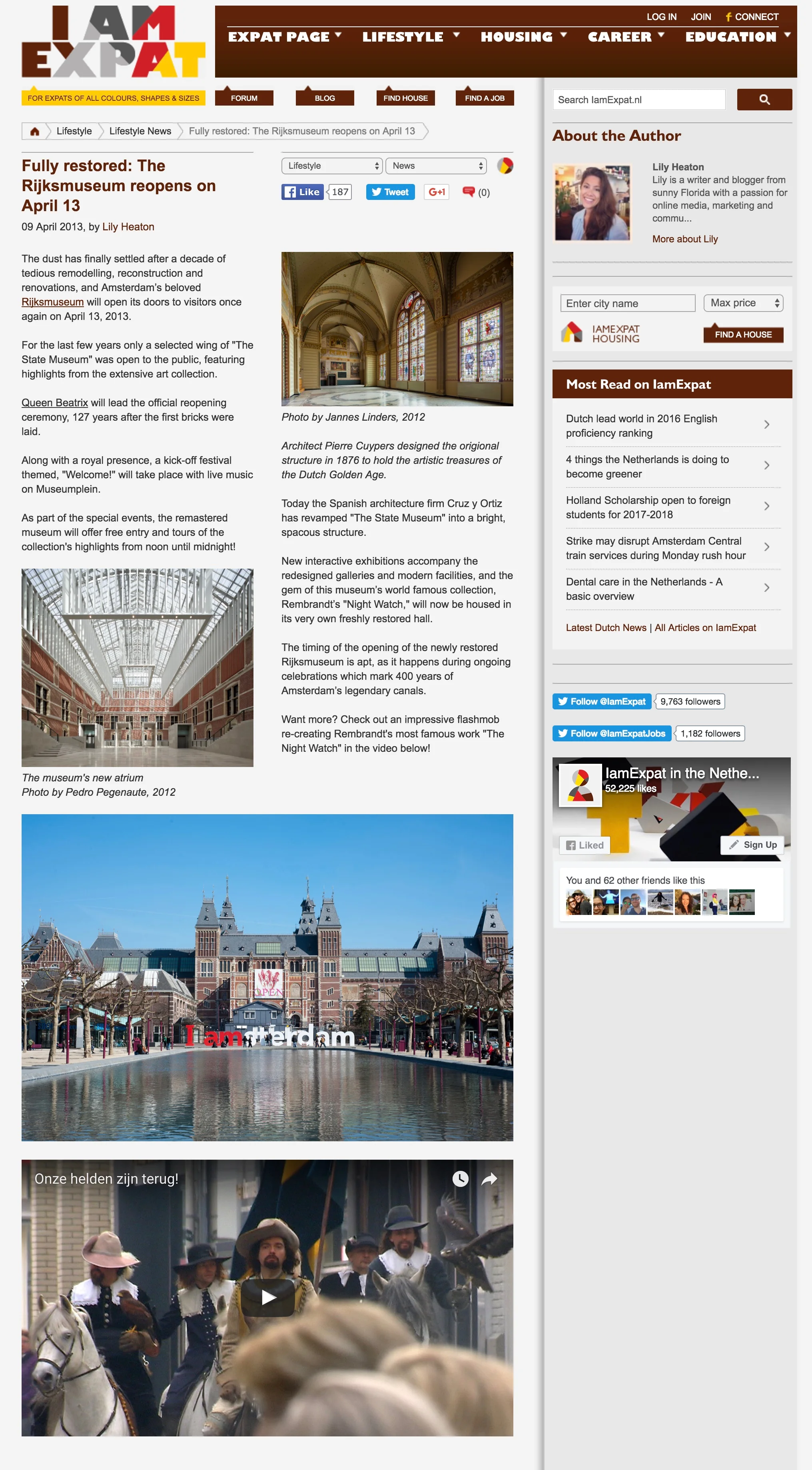 Fully restored: The Rijksmuseum Reopens