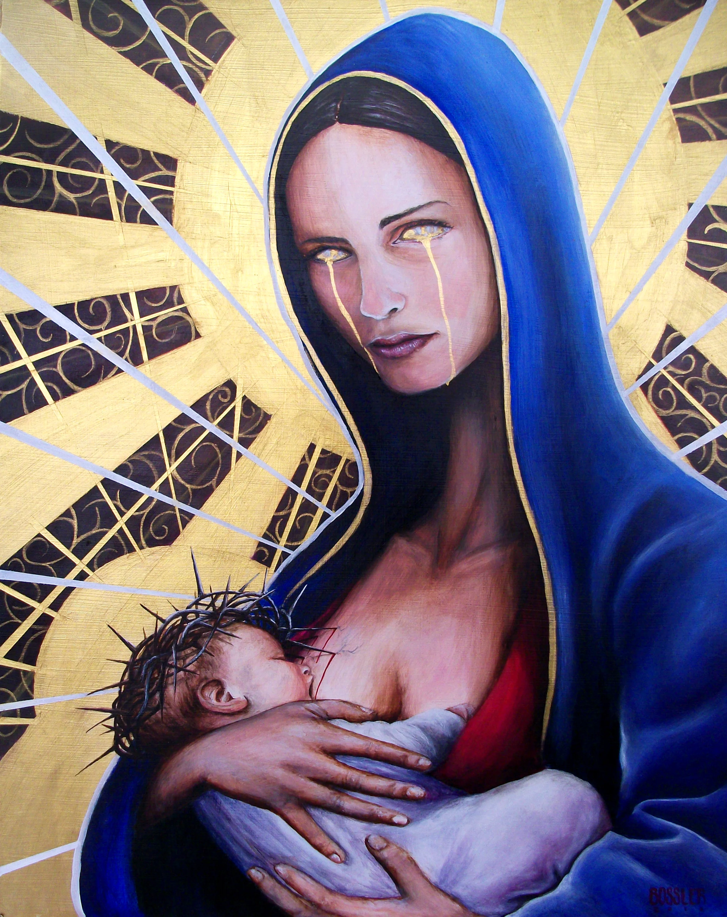 "Blessed is the womb that bore you, and the breasts which you have sucked." Luke 11:27