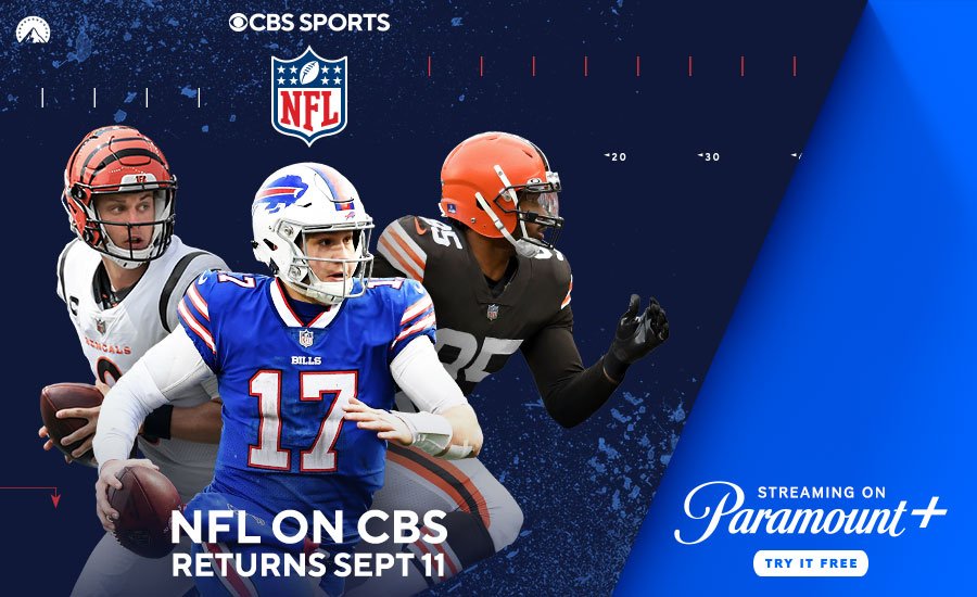 The NFL on CBS Returns September 11 - Stream Your Local Game Live on  Paramount+ — TheaterEars