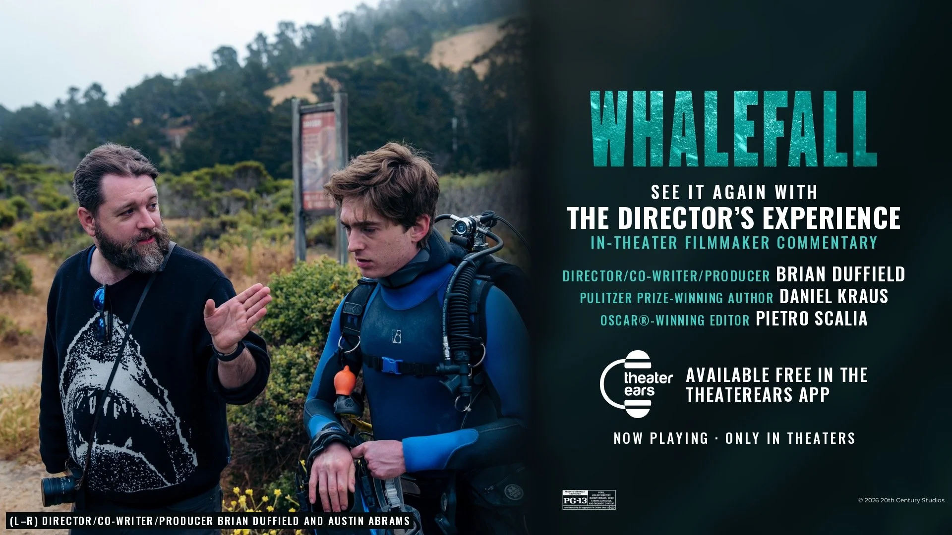 TheaterEars Brings The Director's Experience to 20th Century Studios' Whalefall with Commentary from Brian Duffield, Daniel Kraus and Pietro Scalia