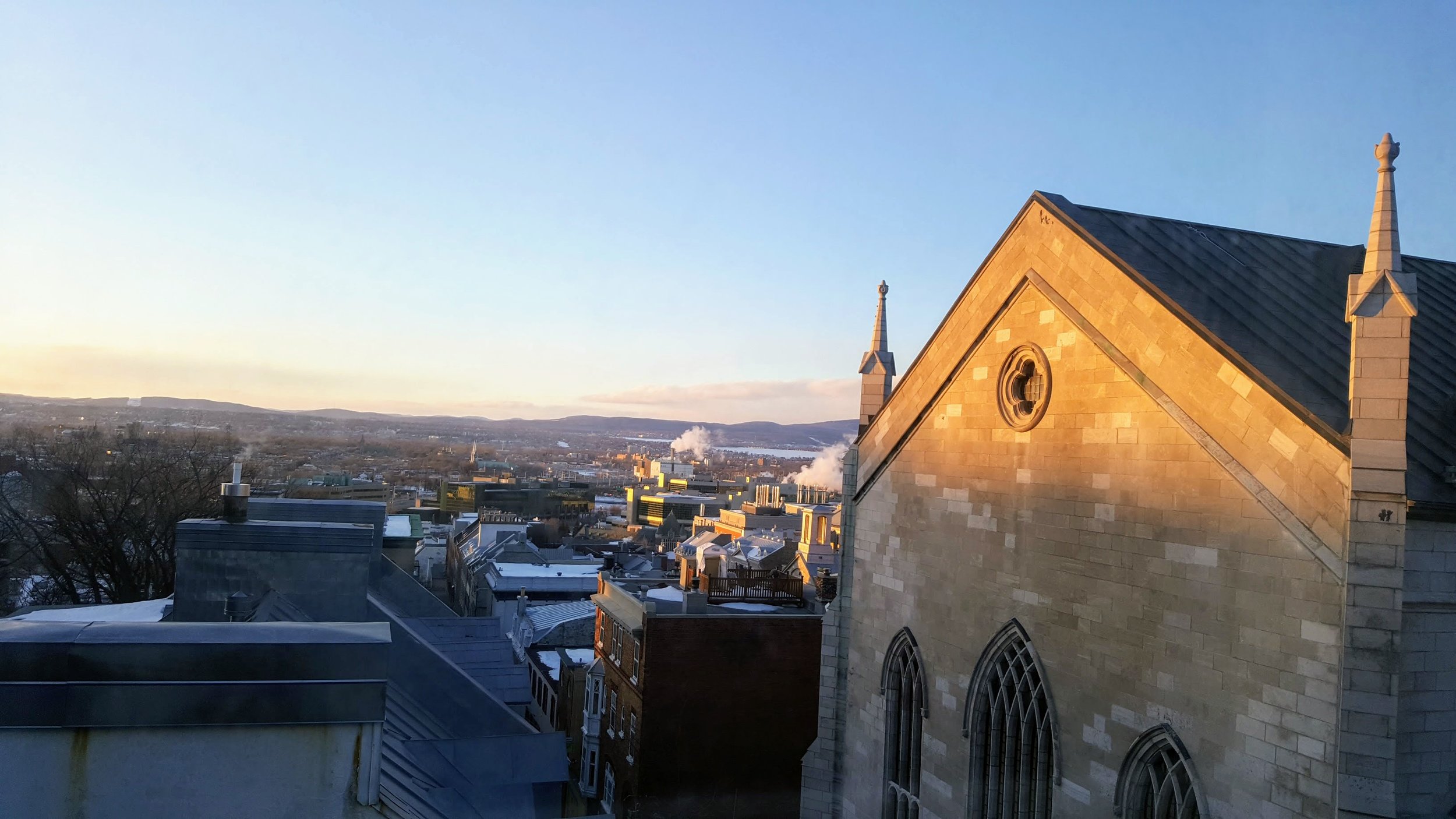 View outside of my hostel room