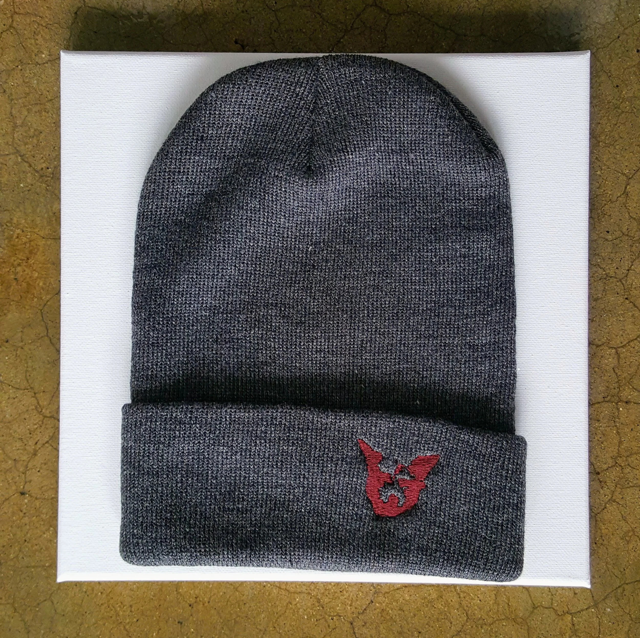 Wolf Head Logo Beanie