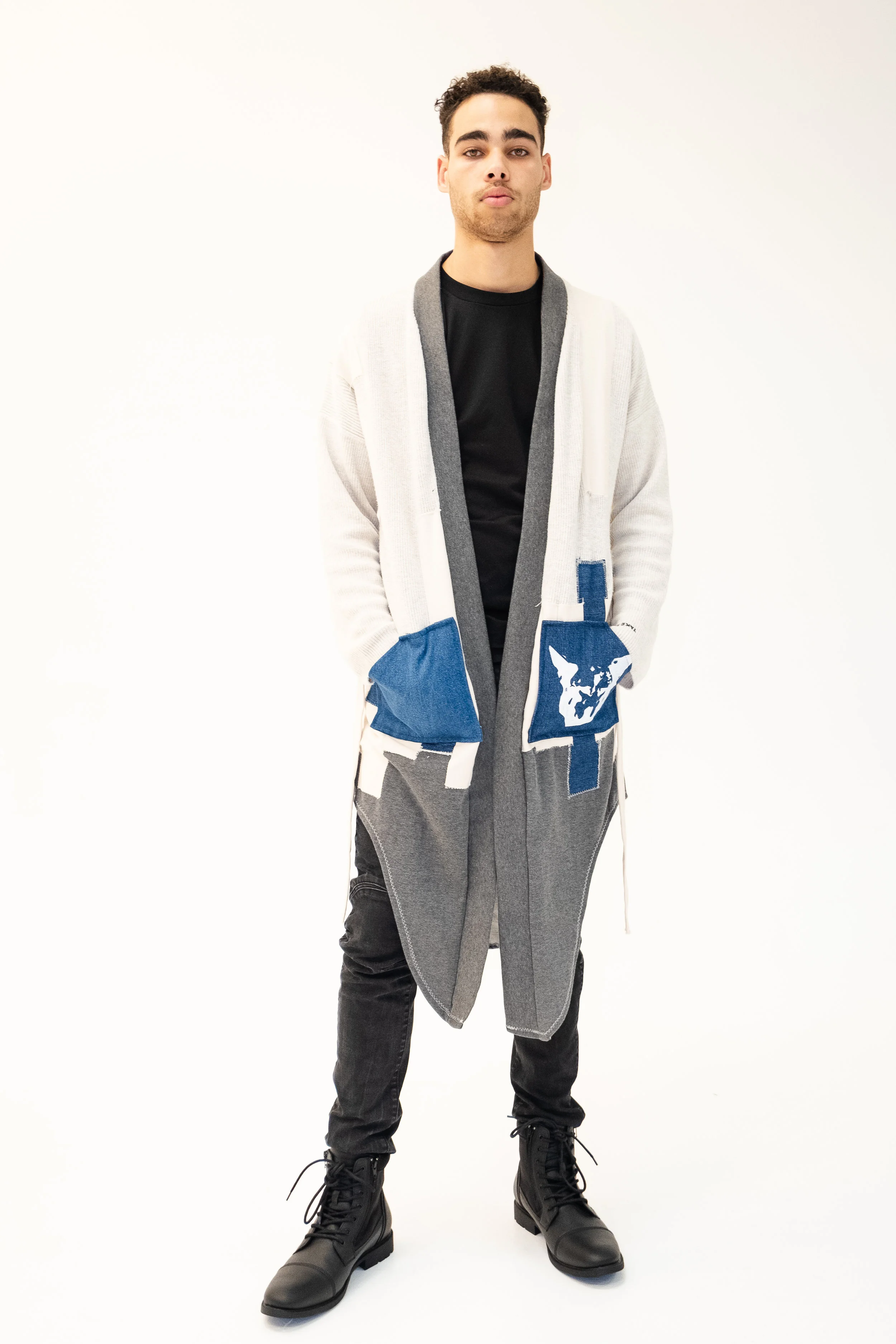 PATCHWORK SWEATER ROBE