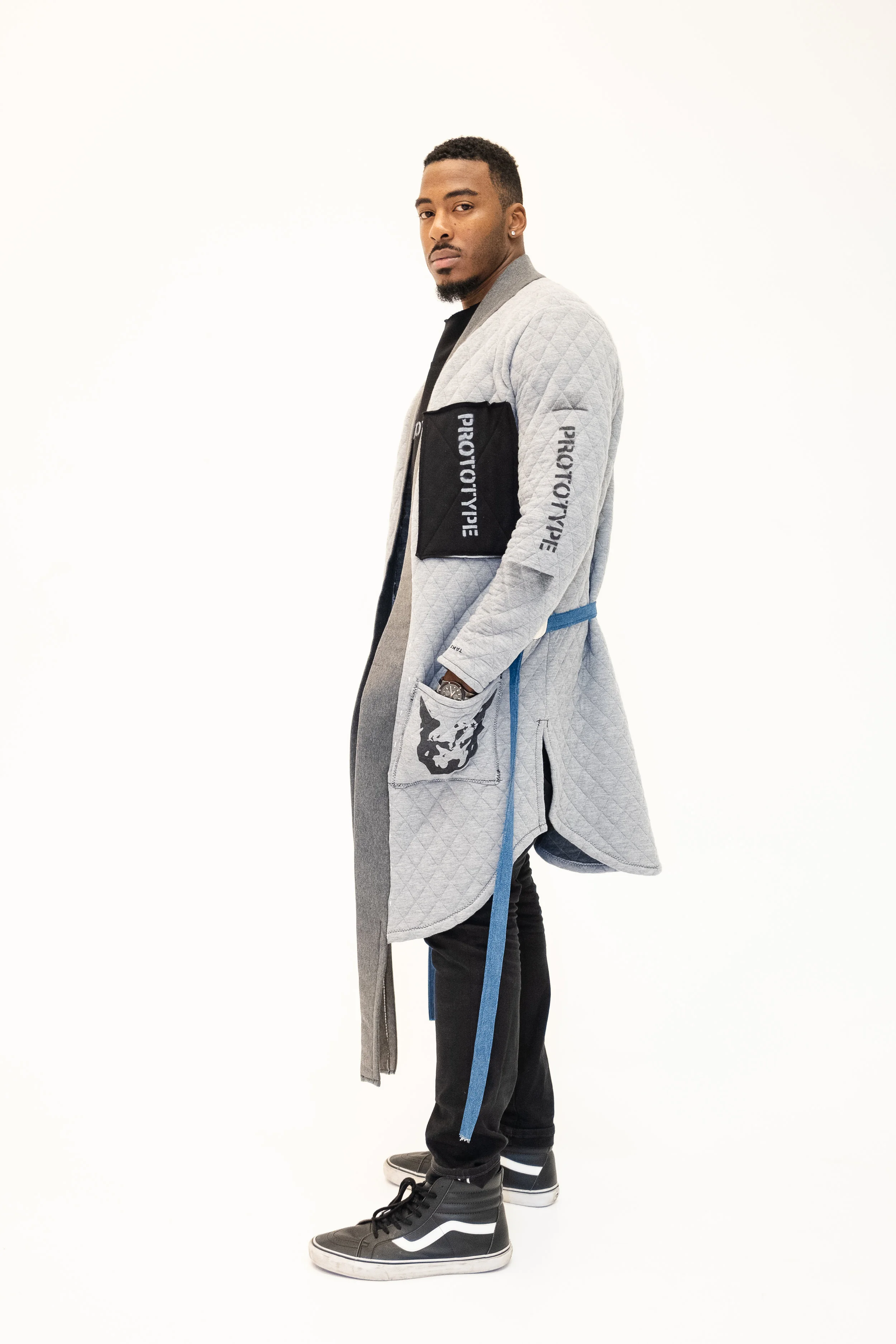 QUILTED SWEATER ROBE