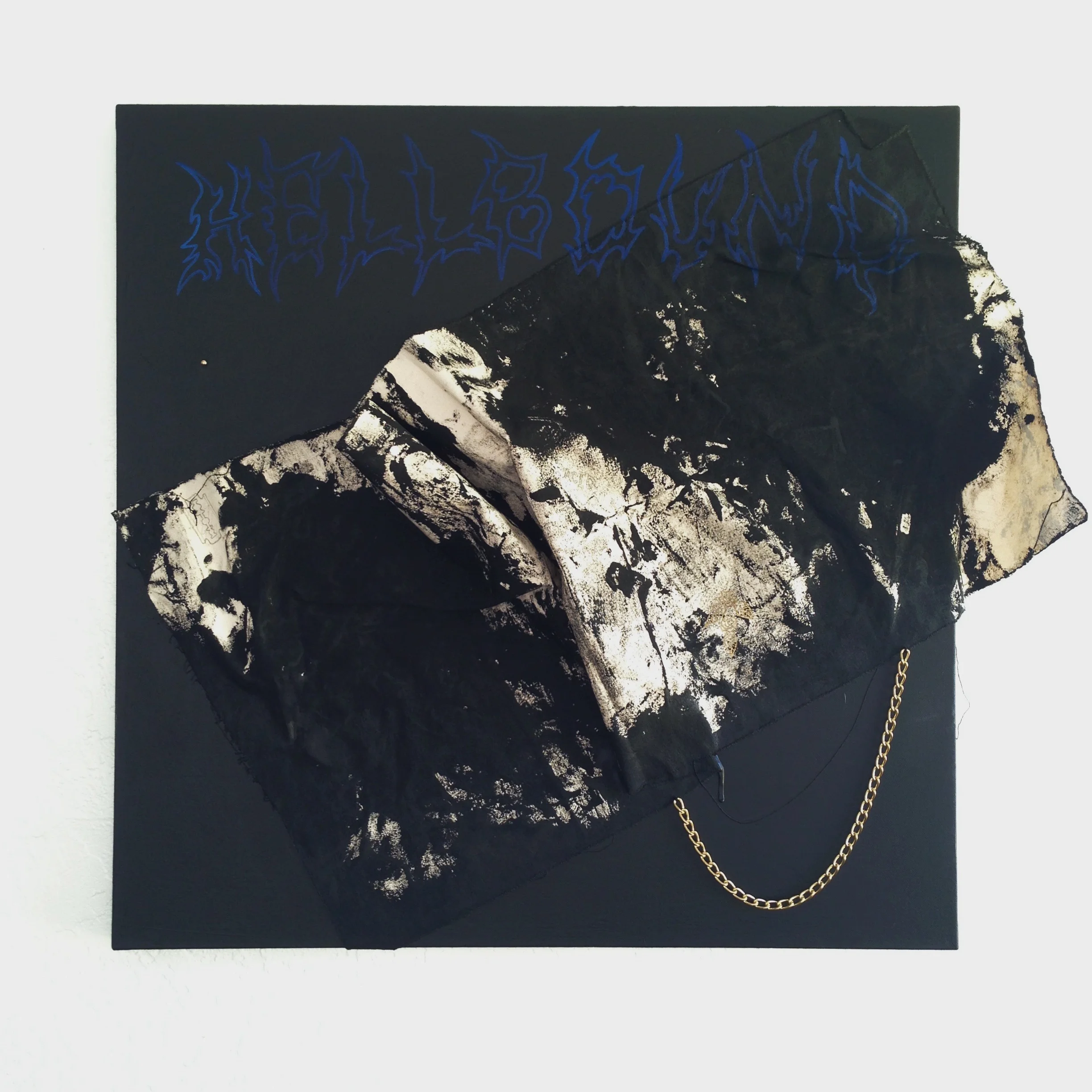 New Year/New Metal mixed media on canvas 30 x 30 2015