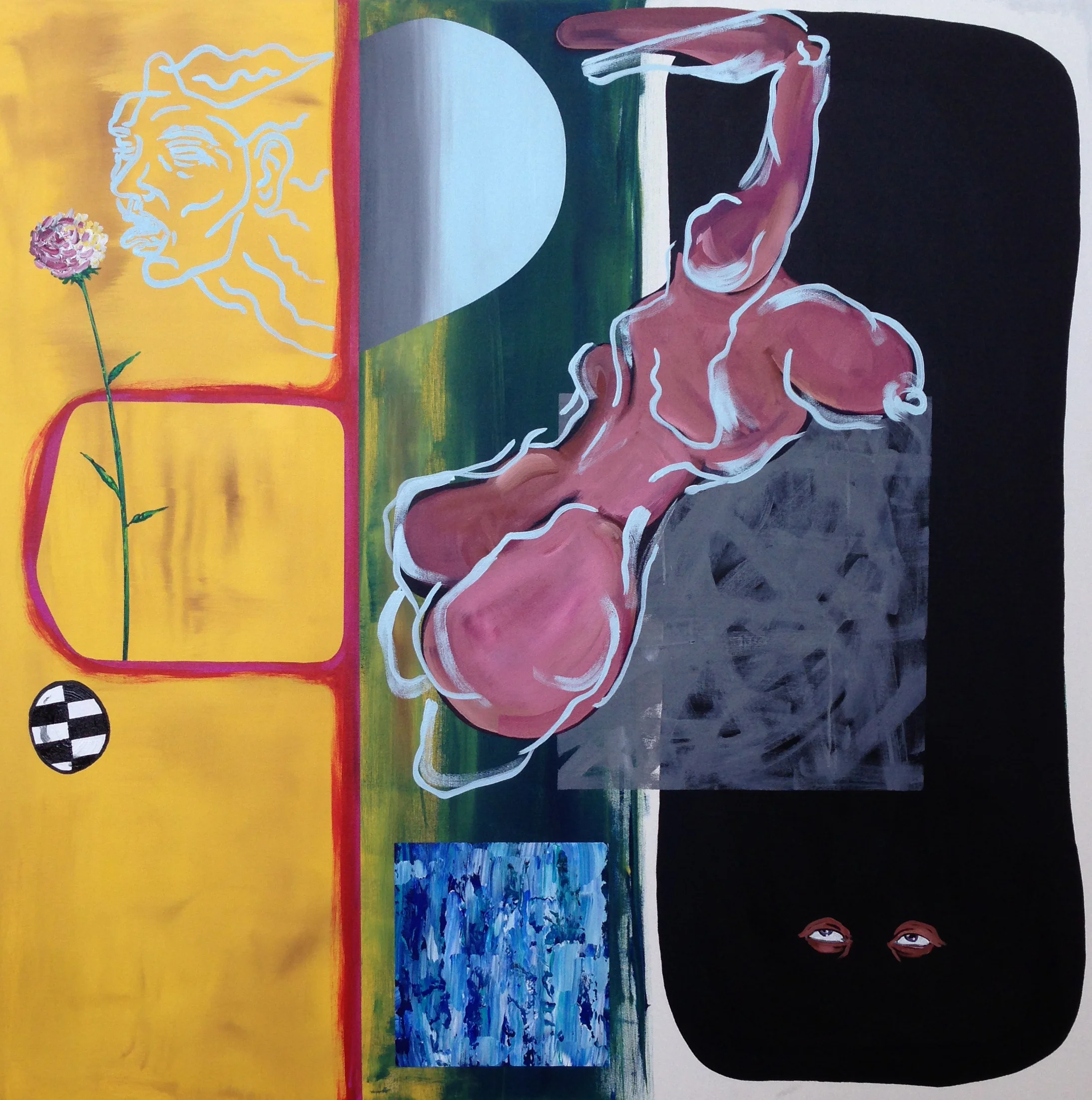 Dusk acrylic on canvas 48 x 48 2013