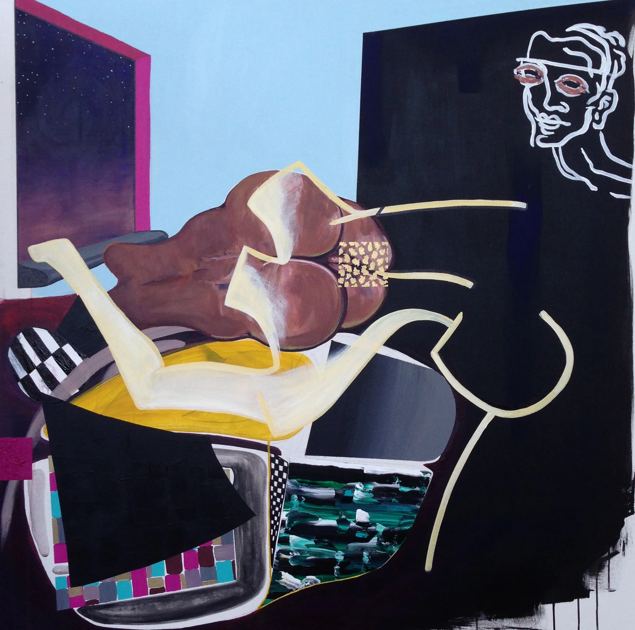 Dawn acrylic on canvas 48 x 48 2013