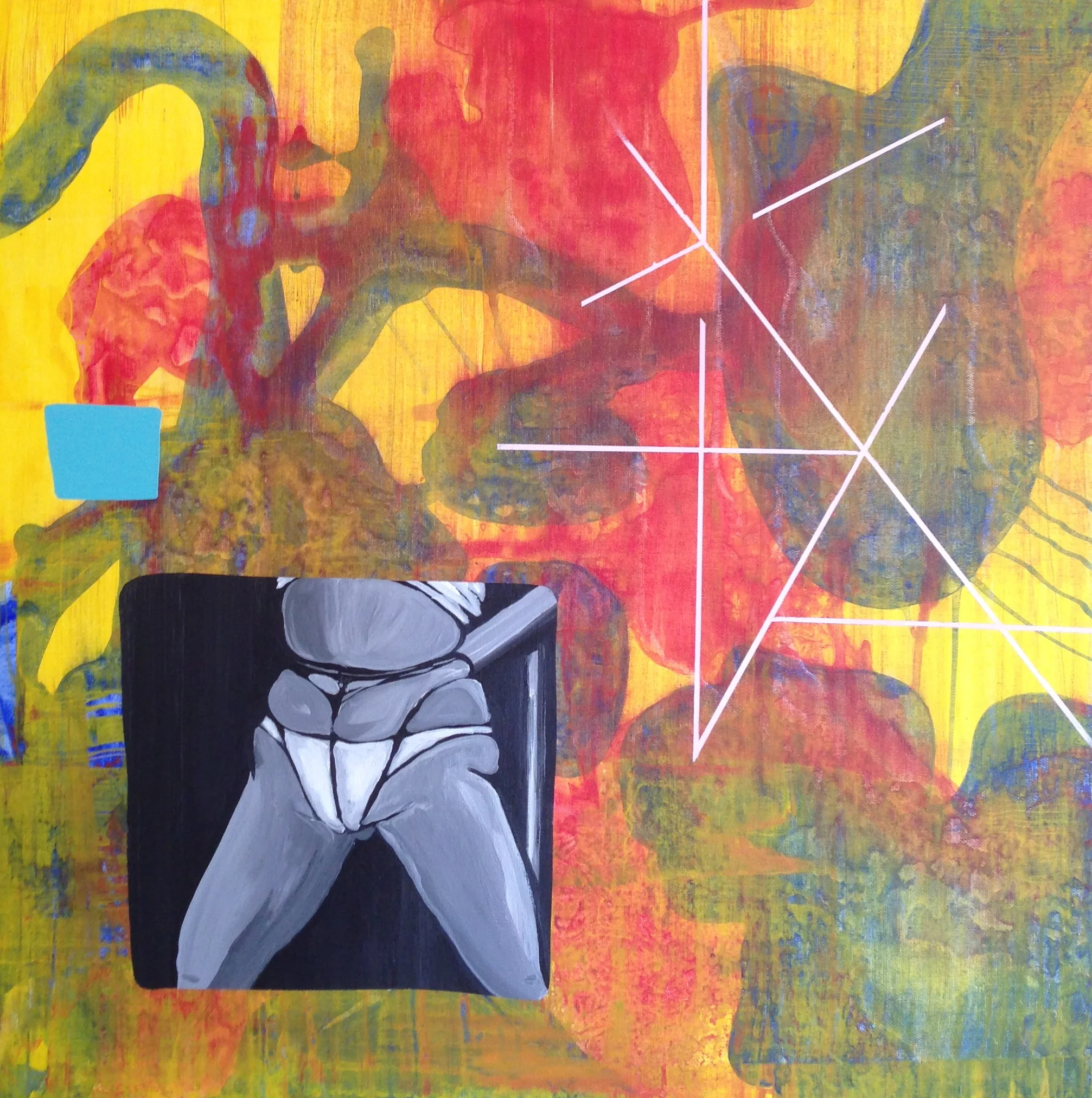 Click Thru acrylic on canvas 24 x 24 2013