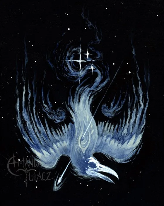 'Meteor' Acrylic on Wood, 2026