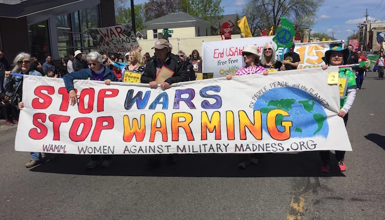 Stop Wars, Stop Warming at 2016 May Day Parade!