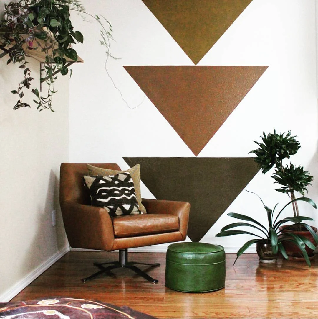 It doesn’t get easier than this, these simple triangles really added a lot to this space.