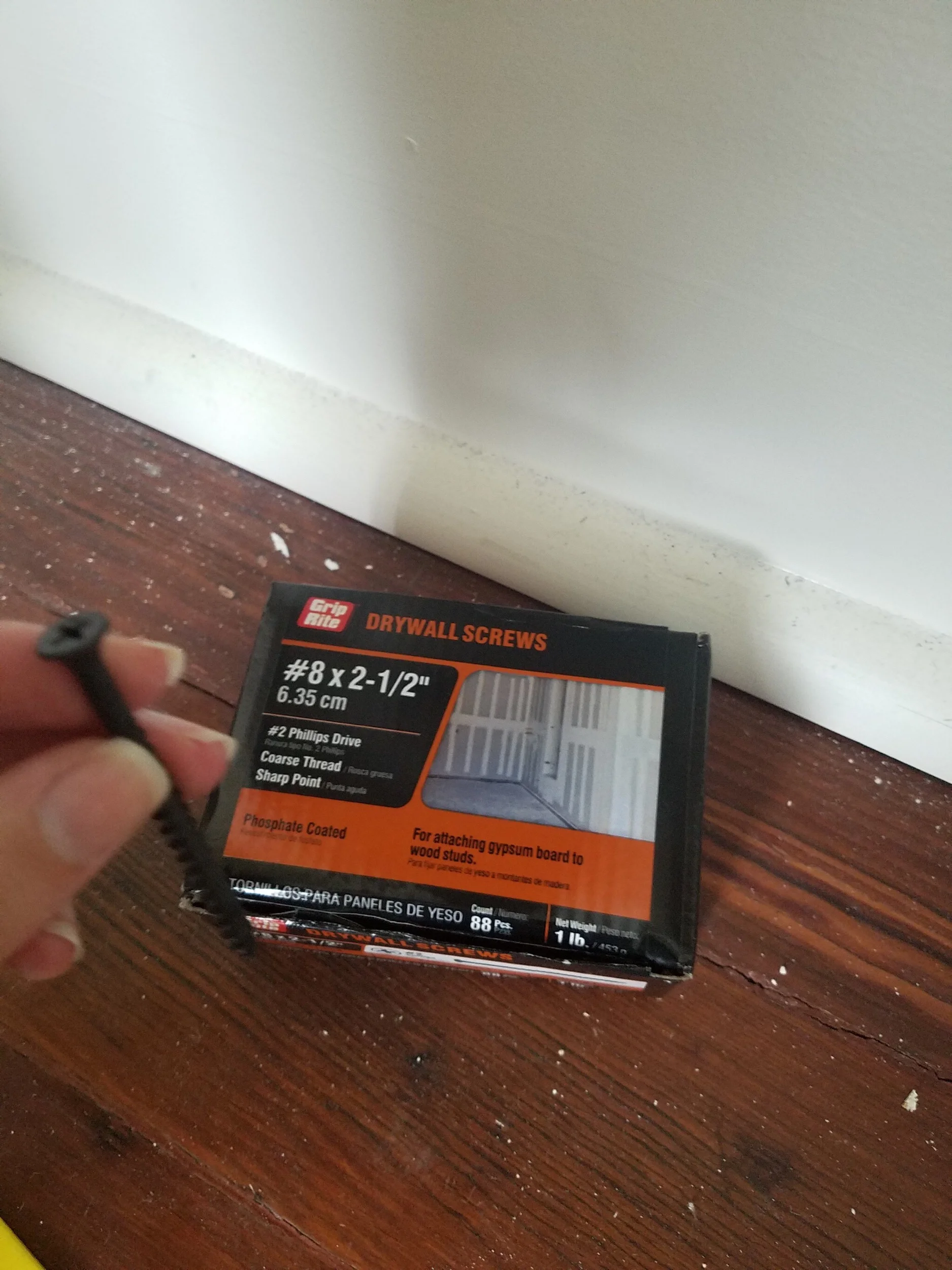 Each panel had up to 6 screws depending on how it aligned with the stud.