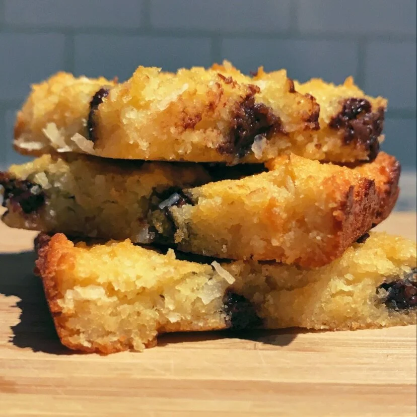 Coconut Flour Blondies (Gluten Free)  