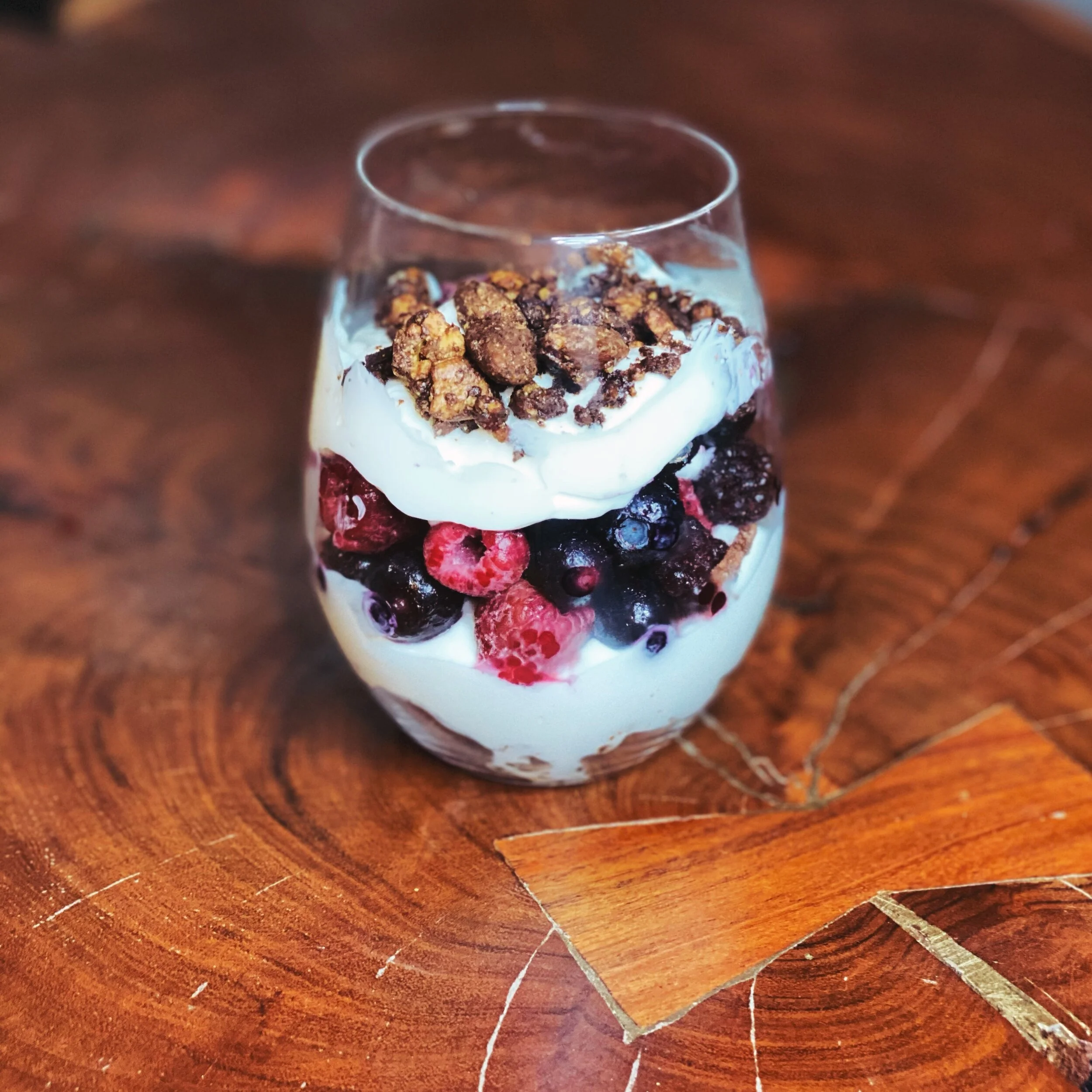 Low-Carb Tahini Granola Parfait (Grain Free)