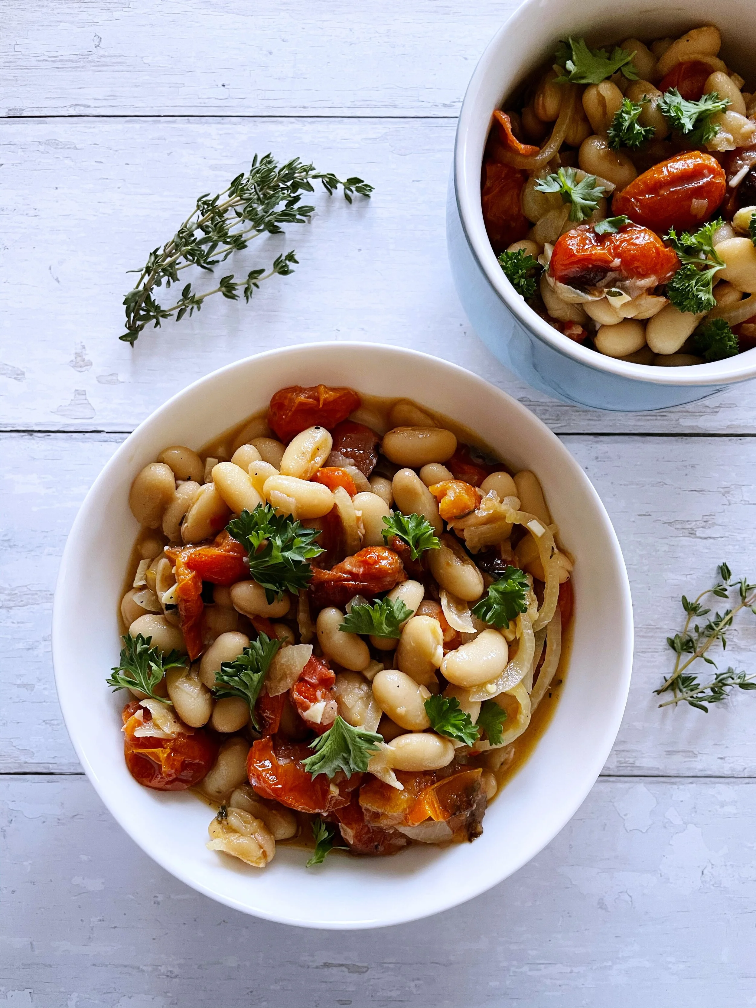 Tomato and White Bean Soup (High Fibre)
