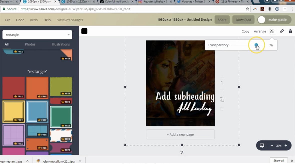 How To Make Quote Graphics For Instagram Canva Tutorial Canva