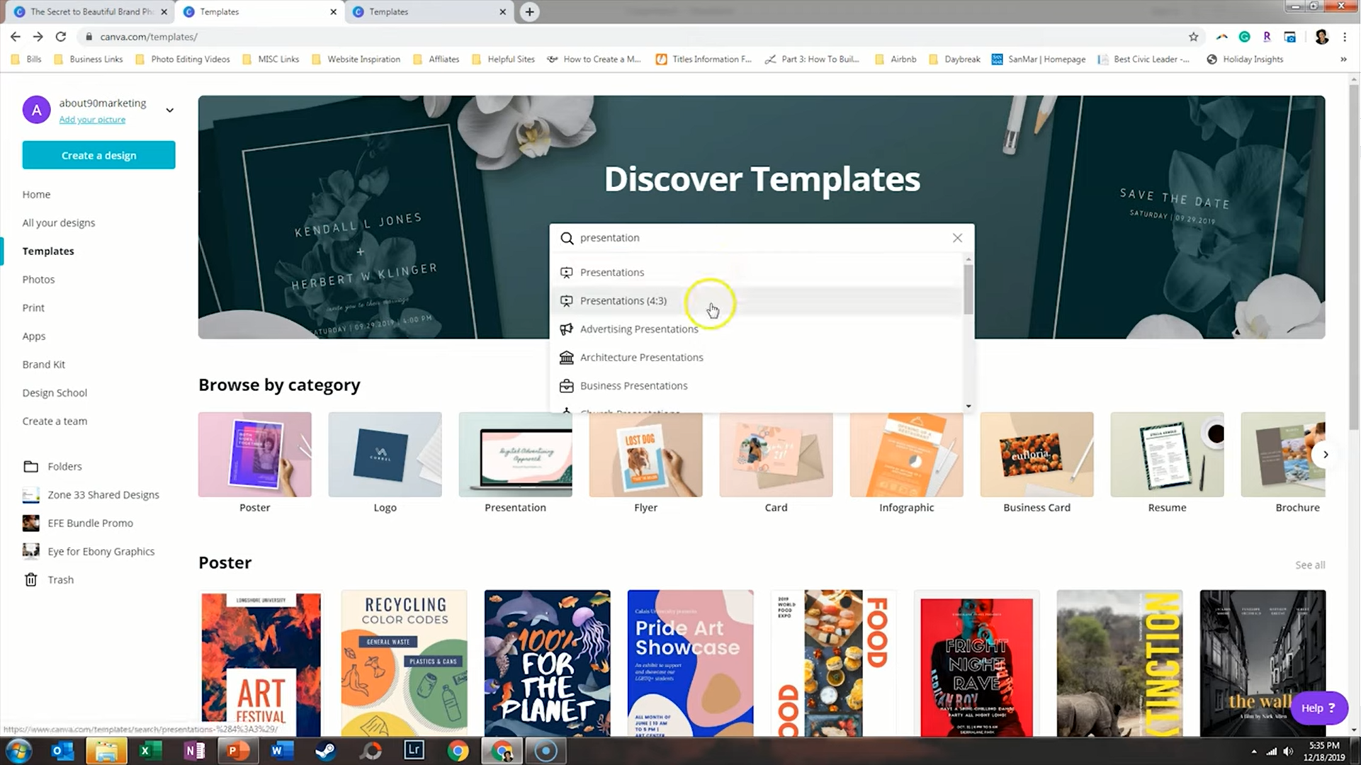 powerpoint presentations canva