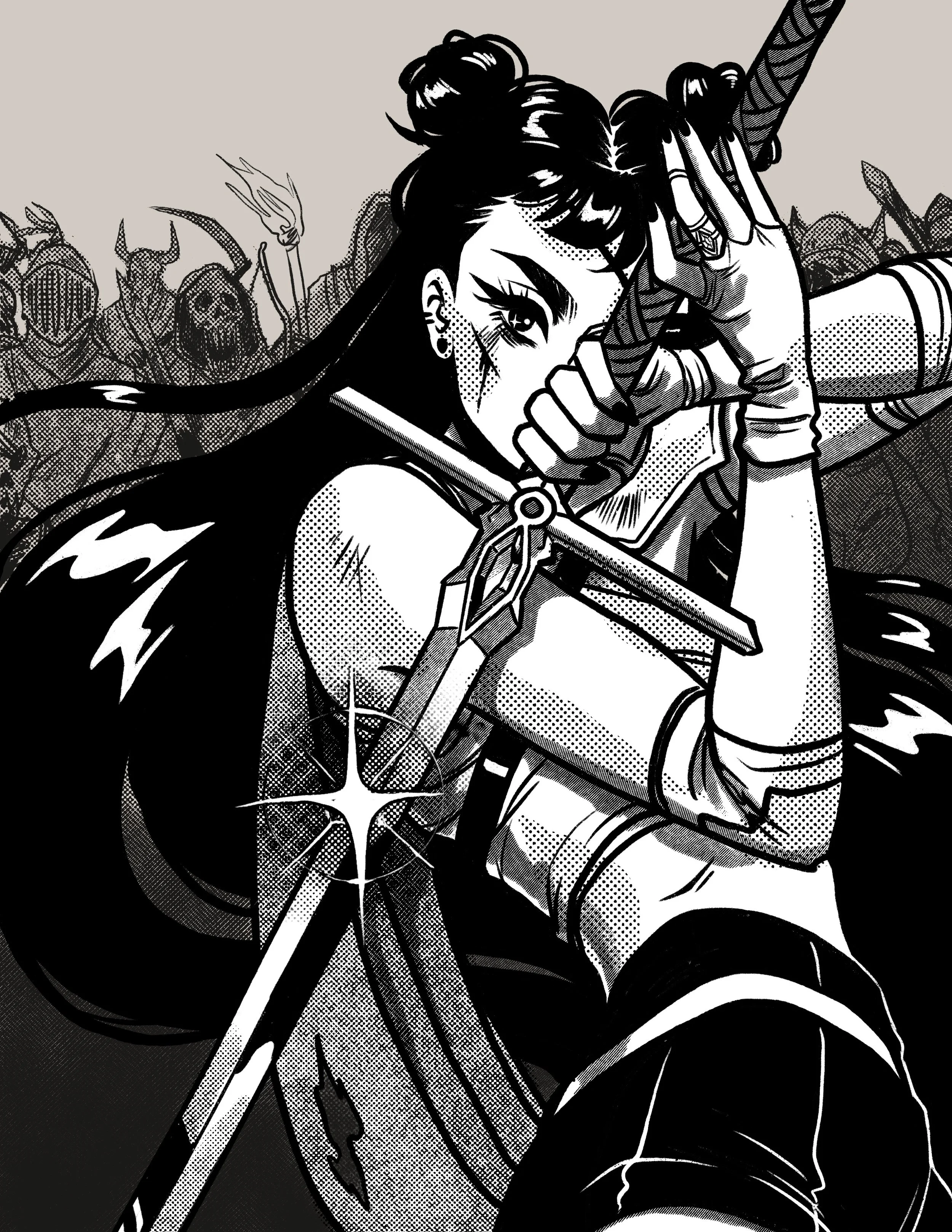 Sapphire Ambush Print