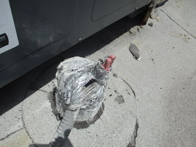 Electrcial Wire Splicing Coming Out Through Roof Plumbing Stack