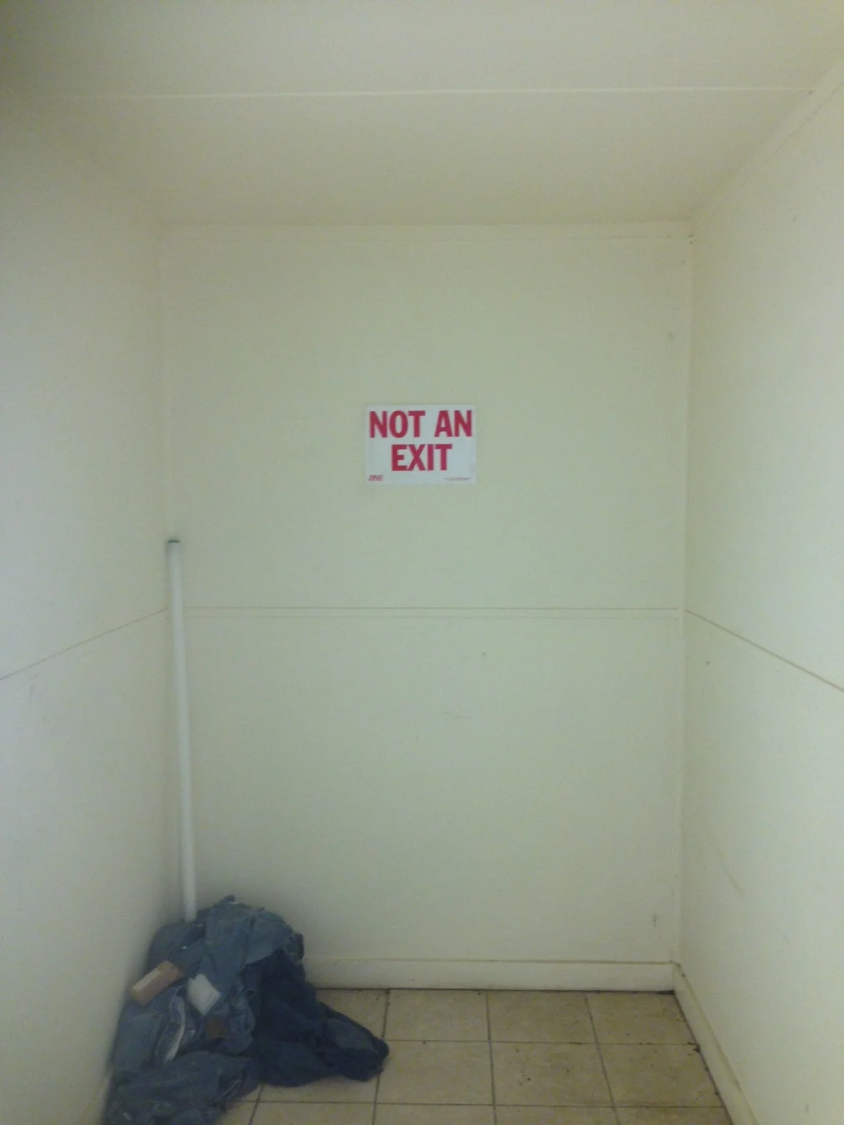 Funny not an exit sign