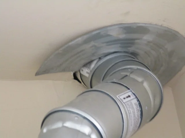 Improperly sealed b vent